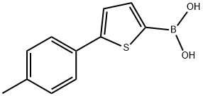 5-(4-METHYLPHENYL)THIOPHENE-2-BORONIC ACID Struktur