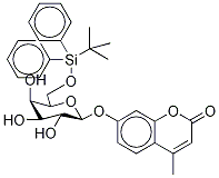 4-Methylumbelliferyl 6-O-(tert-Butyldiphenylsilyl)-β-D-galactopyranoside Struktur