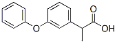 2-(3-phenoxyphenyl)propionic acid Struktur