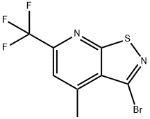 3-Bromo-4-methyl-6-(trifluoromethyl)isothiazolo[5,4-b]pyridine Structure