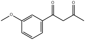 1-(3-メトキシフェニル)ブタン-1,3-ジオン 化学構造式