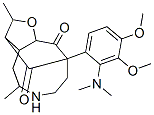 9-[2-(Dimethylamino)-3,4-dimethoxyphenyl]decahydro-2,5-dimethyl-3,9-methano-10H-furo[3,2-d]azonine-10,11-dione Struktur