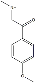 1-(4-methoxyphenyl)-2-(methylamino)ethanone hydrochloride, 29705-80-4, 结构式