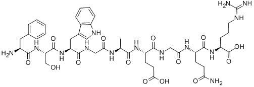 PHE-SER-TRP-GLY-ALA-GLU-GLY-GLN-ARG, 29705-92-8, 结构式