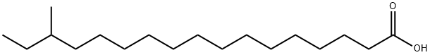 15-METHYLHEPTADECANOIC ACID Structure