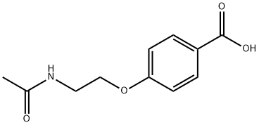 4-[2-(ACETYLAMINO)ETHOXY]BENZOIC ACID Struktur