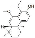 2-Phenanthrenol, 4b,5,6,7,8,8a-hexahydro-10-methoxy-4b,8,8-trimethyl-1-(1-methylethyl)-, (4bS,8aS)- Struktur