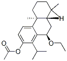 2-Phenanthrenol, 10-ethoxy-4b,5,6,7,8,8a,9,10-octahydro-4b,8,8-trimethyl-1-(1-methylethyl)-, acetate, (4bS,8aS,10R)- 结构式