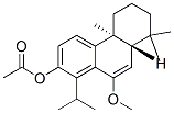 2-Phenanthrenol, 4b,5,6,7,8,8a-hexahydro-10-methoxy-4b,8,8-trimethyl-1-(1-methylethyl)-, acetate, (4bS,8aS)- Struktur