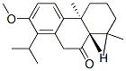 9(5H)-Phenanthrenone, 4b,6,7,8,8a,10-hexahydro-2-methoxy-4b,8,8-trimethyl-1-(1-methylethyl)-, (4bS,8aS)- Struktur