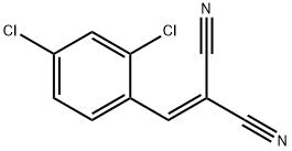 2-[(2,4-二氯苯基)亚甲基]丙二腈,2972-76-1,结构式
