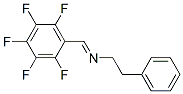 N-[(ペンタフルオロフェニル)メチレン]ベンゼンエタンアミン 化学構造式