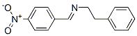 N-(p-ニトロベンジリデン)フェネチルアミン 化学構造式