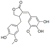 3-[(3,4-Dihydroxy-5-methoxyphenyl)methylene]-4,5-dihydro-4-[(4-hydroxy-3-methoxyphenyl)methyl]furan-2(3H)-one,29725-59-5,结构式