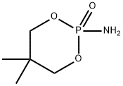 2-アミノ-5,5-ジメチル-1,3,2-ジオキサホスホリナン2-オキシド 化学構造式