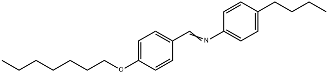 p-庚基苄烯-p-丁基苯胺, 29743-12-2, 结构式