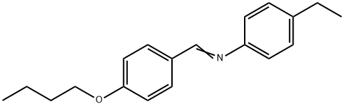 P-BUTOXYBENZYLIDENE P-ETHYLANILINE Struktur