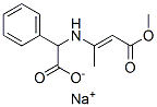 Natrium-[(3-methoxy-1-methyl-3-oxo-1-propenyl)amino]phenylacetat