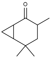 3,5,5-Trimethylbicyclo[4.1.0]heptan-2-one Structure