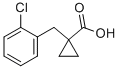 1-[(2-氯苯基)甲基]环丙烷-1-羧酸, 29765-39-7, 结构式