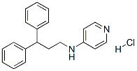 N-(3,3-diphenylpropyl)pyridin-4-amine monohydrochloride  Struktur
