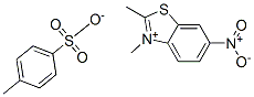 2,3-dimethyl-6-nitrobenzothiazolium p-toluenesulphonate Struktur