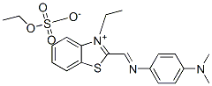 2-[N-[p-(dimethylamino)phenyl]formimidoyl]-3-ethylbenzothiazolium ethyl sulphate,29770-19-2,结构式