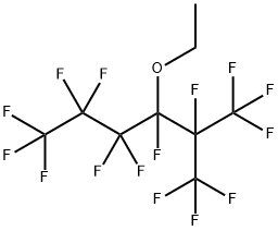 2-(トリフルオロメチル)-3-エトキシドデカフルオロヘキサン 化学構造式