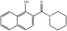 1-[(1-hydroxy-2-naphthyl)carbonyl]piperidine Structure