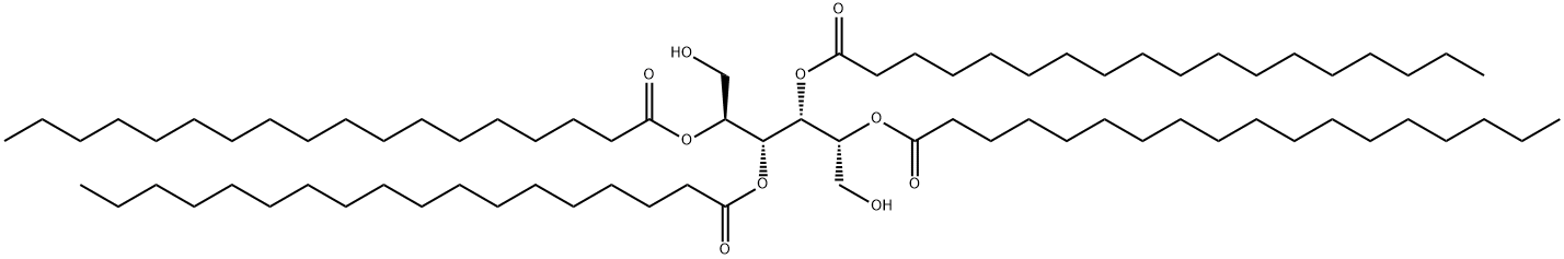 2,3,4,5-tetrastearoyl-D-glucitol Struktur