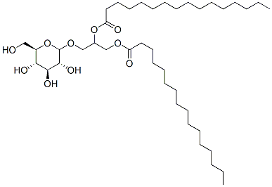 1,2-di-O-palmitoyl-3-O-(glucopyranosyl)glycerol Struktur