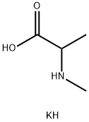 rac-(R*)-2-メチルアミノプロピオン酸カリウム 化学構造式