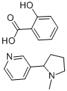サリチル酸ニコチン 化学構造式