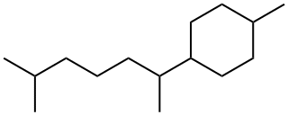 1-(1,5-Dimethylhexyl)-4-methylcyclohexane, 29799-19-7, 结构式