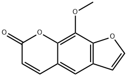 8-甲氧基补骨脂素,298-81-7,结构式