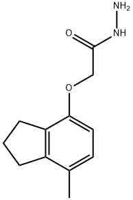 2-[(7-METHYL-2,3-DIHYDRO-1H-INDEN-4-YL)OXY]ACETOHYDRAZIDE Struktur