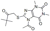 298193-00-7 1H-Purine-2,6-dione,  7-acetyl-8-[(3,3-dimethyl-2-oxobutyl)thio]-3,7-dihydro-1,3-dimethyl-