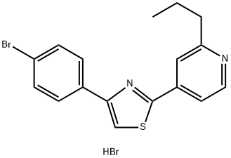4-[4-(4-溴-苯基)-噻唑-2-基]-2-丙基-吡啶, 298197-06-5, 结构式