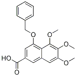 2-Naphthalenecarboxylic acid, 5,6,7-triMethoxy-4-(phenylMethoxy)- Structure