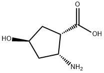 Cyclopentanecarboxylic acid, 2-amino-4-hydroxy-, (1S,2R,4S)- (9CI) Struktur