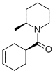 (2S)-2-METHYLPIPERIDINYL (1S)-3-CYCLOHEXENE-1-CARBOXAMIDE Structure