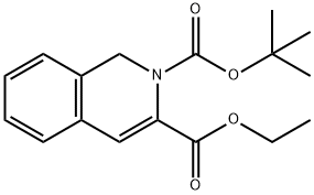 2-tert-butyl 3-ethyl 1,2-dihydroisoquinoline-2,3-
dicarboxylate Structure