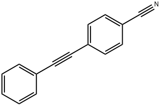 1-(4-シアノフェニル)-2-フェニルエチン 化学構造式