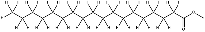 オクタデカン酸メチル-D35 化学構造式