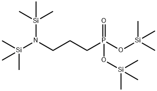 [3-[Bis(trimethylsilyl)amino]propyl]phosphonic acid bis(trimethylsilyl) ester Structure