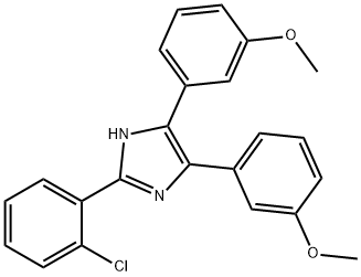 2-(2-chlorophenyl)-4,5-bis(3-methoxyphenyl)-1H-imidazole,29864-31-1,结构式