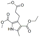 1H-Pyrrole-2,4-dicarboxylicacid,3-(3-methoxy-3-oxopropyl)-5-methyl-,4-ethyl2-methylester(9CI) 结构式