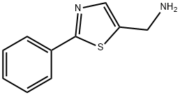 (2-苯基噻唑-5-基)甲胺, 298705-56-3, 结构式
