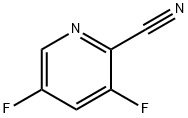 2-シアノ-3,5-ジフルオロピリジン 化学構造式