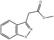 1,2-Benzisothiazole-3-acetic acid methyl ester Structure